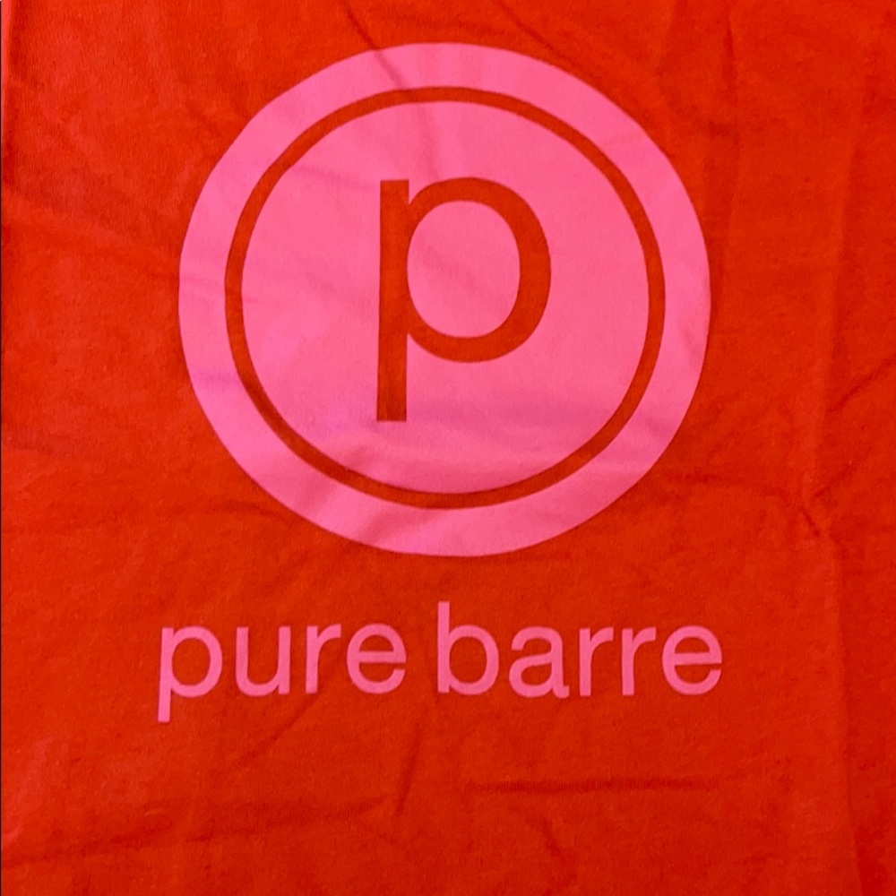 Pure Barre Relaxed Tee Poppy Color - Picture 2 of 3